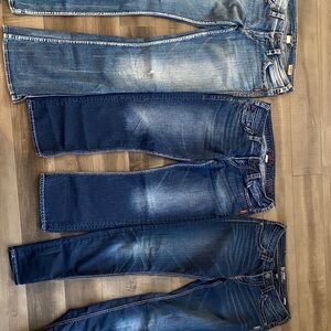 silver jeans. lot of 3 great shape